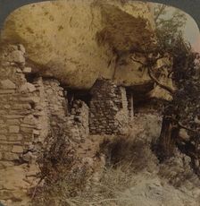 Homes of a Vanished Race - Cliff Dwellings in Walnut Canyon, Arizona 1903. Artists: Elmer Underwood, Bert Elias Underwood