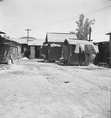 Homes of Mexican field workers, Brawley, Imperial Valley, California, 1935. Creator: Dorothea Lange