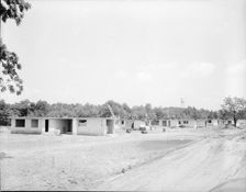 Homes under construction, Hightstown, New Jersey, 1936. Creator: Dorothea Lange