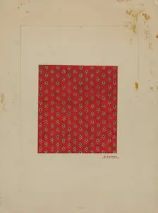 Homespun Cotton Textile, c. 1937. Creator: Percival Jenner