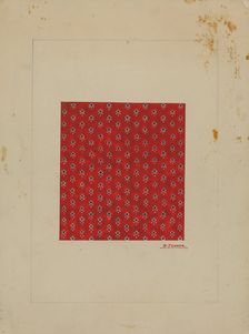 Homespun Cotton Textile, c. 1937. Creator: Percival Jenner