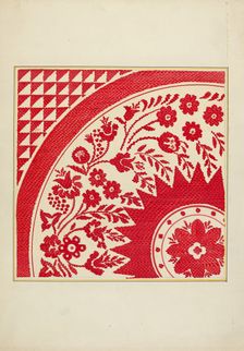 Homespun Coverlet, 1935/1942. Creator: Cornelius Christoffels