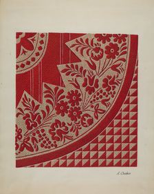Homespun Coverlet, c. 1937. Creator: Alexander Chudom
