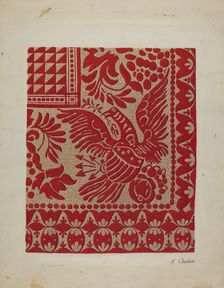 Homespun Coverlet, c. 1937. Creator: Alexander Chudom