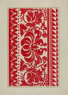 Homespun Coverlet, c. 1940. Creator: Cornelius Christoffels
