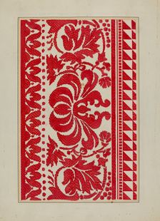 Homespun Coverlet, c. 1940. Creator: Cornelius Christoffels