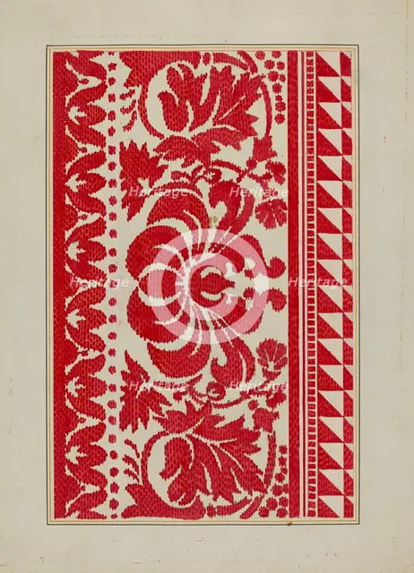 Homespun Coverlet, c. 1940. Creator: Cornelius Christoffels.