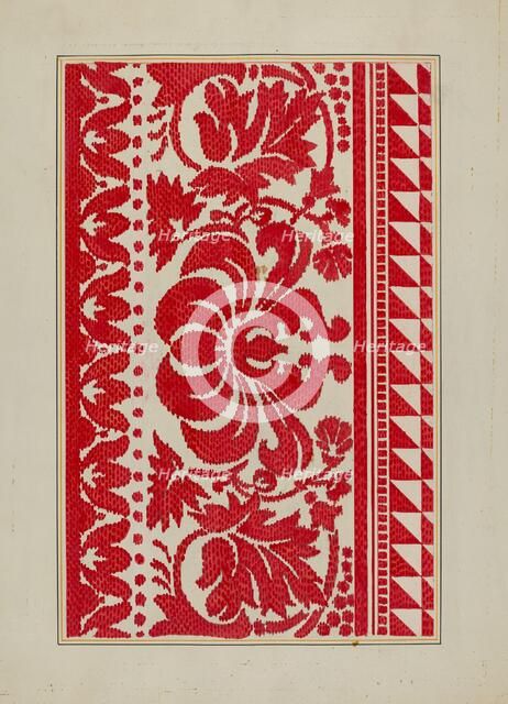 Homespun Coverlet, c. 1940. Creator: Cornelius Christoffels.