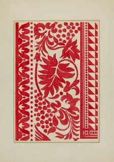 Homespun Coverlet, c. 1940. Creator: Cornelius Christoffels