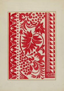 Homespun Coverlet, c. 1940. Creator: Cornelius Christoffels