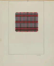 Homespun Cloth, 1937. Creator: Frank J Mace