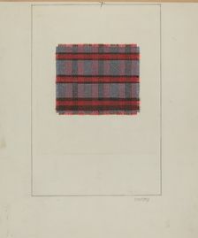 Homespun Cloth, 1937. Creator: Frank J Mace