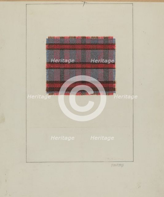 Homespun Cloth, 1937. Creator: Frank J Mace.