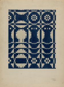 Homespun Bedspread, 1935/1942. Creator: Julie C Brush