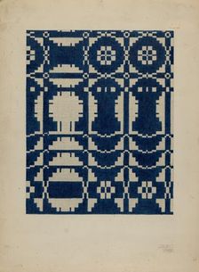 Homespun Bedspread, 1935/1942. Creator: Julie C Brush