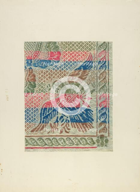 Homespun Bedspread, c. 1938. Creator: Gene Luedke.