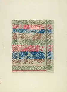 Homespun Bedspread, c. 1938. Creator: Gene Luedke