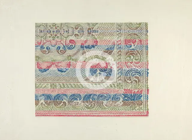 Homespun Bedspread, c. 1938. Creator: Gene Luedke.