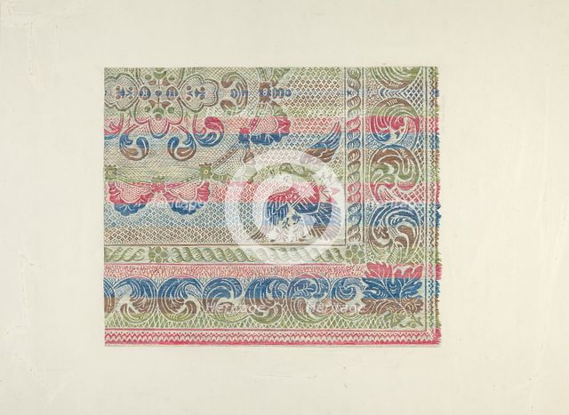 Homespun Bedspread, c. 1938. Creator: Gene Luedke.