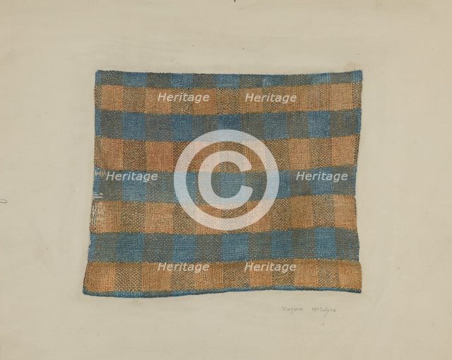 Homespun Linen, 1938. Creator: Marjorie McIntyre.
