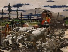 Homeward Bound, 1938. Creator: Vilmos Aba-Novák