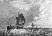 "Homeward Bound", by Walter May, exhibition of the Institute of Painters in Water Colours, 1872. Creator: Unknown