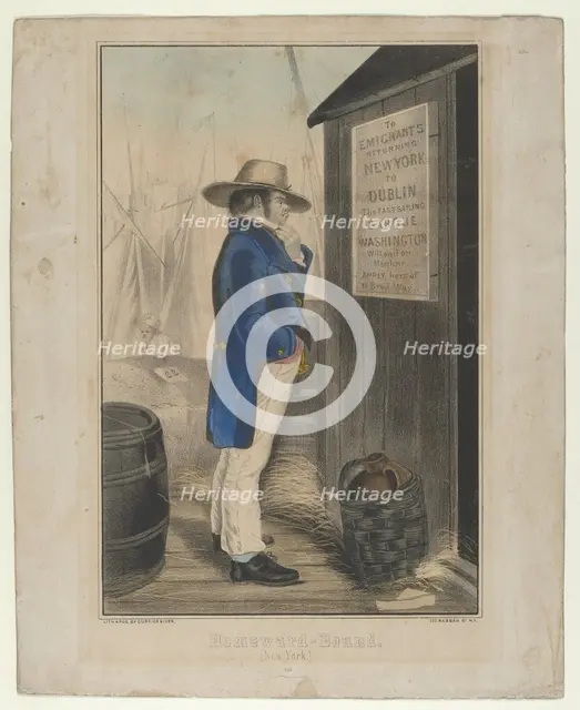 Homeward Bound (New York), ca. 1860. Creator: Unknown.