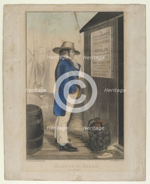 Homeward Bound (New York), ca. 1860. Creator: Unknown.
