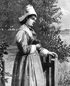 "Homeward Serenely She Walked, with God's Benediction upon Her", painted by A. C. H. Luxmore, 1874. Creator: William Hollidge