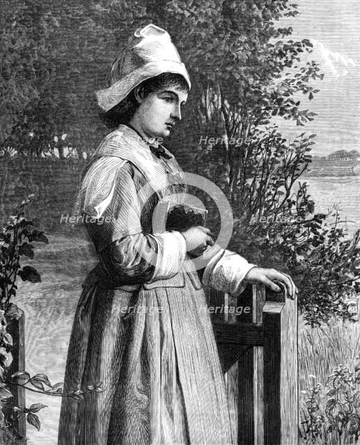 "Homeward Serenely She Walked, with God's Benediction upon Her", painted by A. C. H. Luxmore, 1874. Creator: William Hollidge.