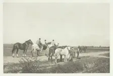 Homewards from Plough, c. 1889, printed October 1889. Creator: Joseph Gale