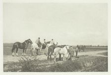 Homewards from Plough, c. 1889, printed October 1889. Creator: Joseph Gale