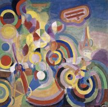 Hommage à Blériot, 1914. Creator: Delaunay, Robert (1885-1941)