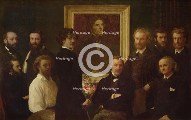 Hommage à Delacroix. Artist: Fantin-Latour, Henri (1836-1904)