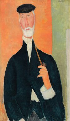 Homme à la pipe (Le Notaire de Nice), 1918-1919. Creator: Amadeo Modigliani