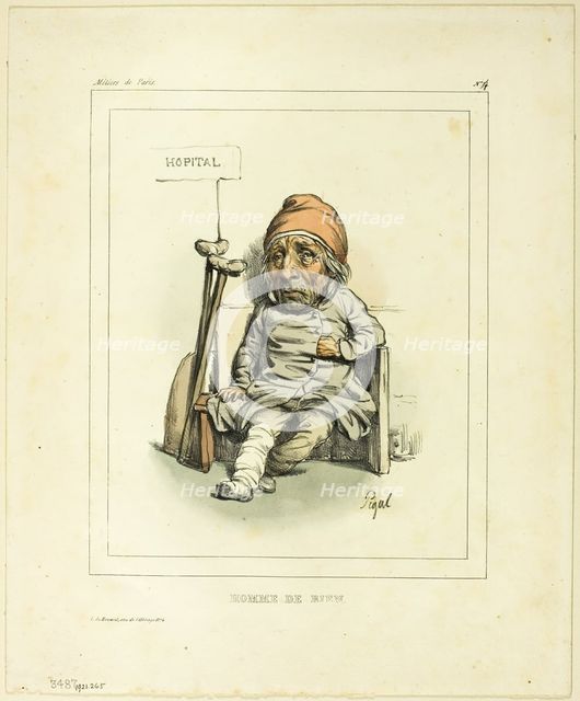 'Homme de Bien', 19th century.  Creators: Edme Jean Pigal, Bénard, Imprimerie d'Aubert et Cie.