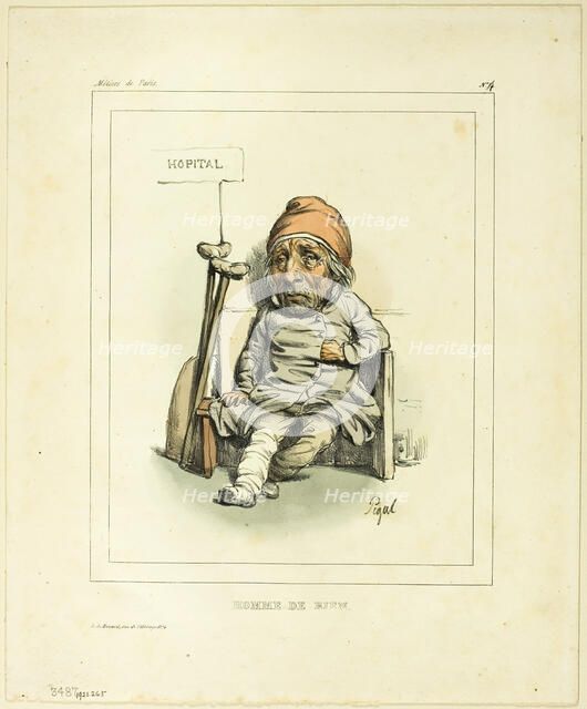 'Homme de Bien', 19th century.  Creators: Edme Jean Pigal, Bénard, Imprimerie d'Aubert et Cie.