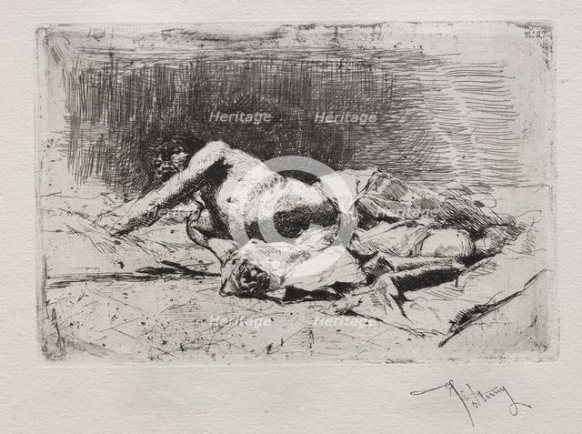 Homme se roulant de terre. Creator: Mariano Fortuny y Carbó (Spanish, 1838-1874).