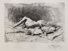 Homme se roulant de terre. Creator: Mariano Fortuny y Carbó (Spanish, 1838-1874)