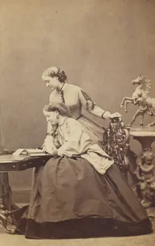 Hon. Mrs. Wellesley and Mrs. S. Leslie, about 1870. Creator: Hills and Saunders