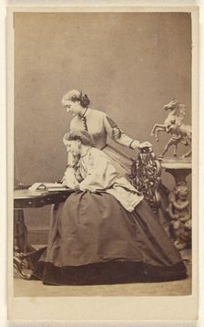 Hon. Mrs. Wellesley and Mrs. S. Leslie, about 1870. Creator: Hills and Saunders