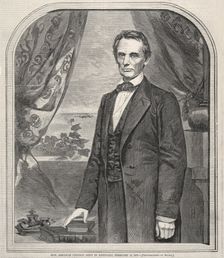 Hon. Abraham Lincoln, Born in Kentucky, February 12, 1809, 1860. Creator: Winslow Homer (American, 1836-1910)