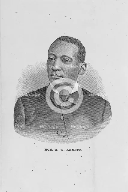 Hon. B. W. Arnett, 1886. Creator: Folger.