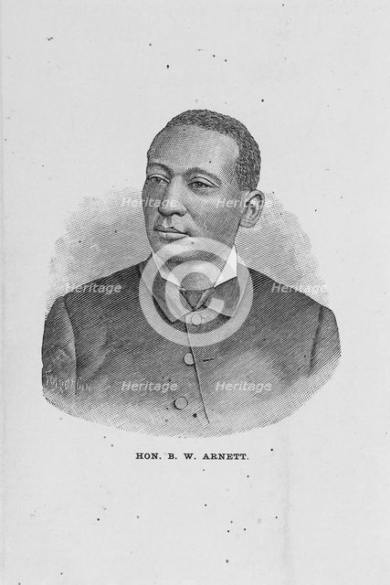 Hon. B. W. Arnett, 1886. Creator: Folger.