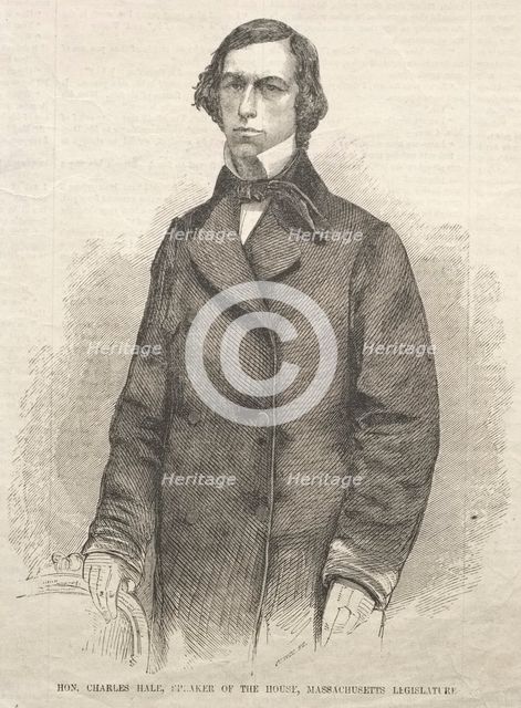 Hon. Charles Hale, Speaker of the House, Massachusetts Legislature, 1859. Creator: Winslow Homer (American, 1836-1910).