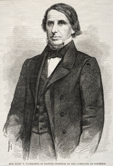 Hon. Elihu B. Washburne, of Illinois, Chairman of the Committee on Commerce, 1860. Creator: Winslow Homer (American, 1836-1910)