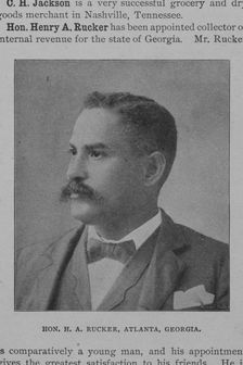 Hon. H.A. Rucker, Atlanta, Georgia, 1902. Creator: Unknown