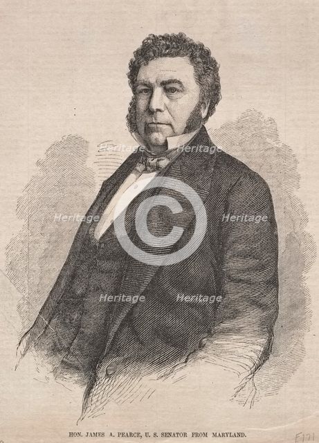Hon. James A. Pearce, U. S. Senator from Maryland, 1859. Creator: Winslow Homer (American, 1836-1910).
