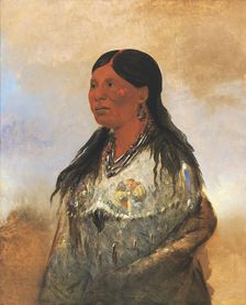 Hón-je-a-pút-o, Wife of Bear-catcher, 1832. Creator: George Catlin