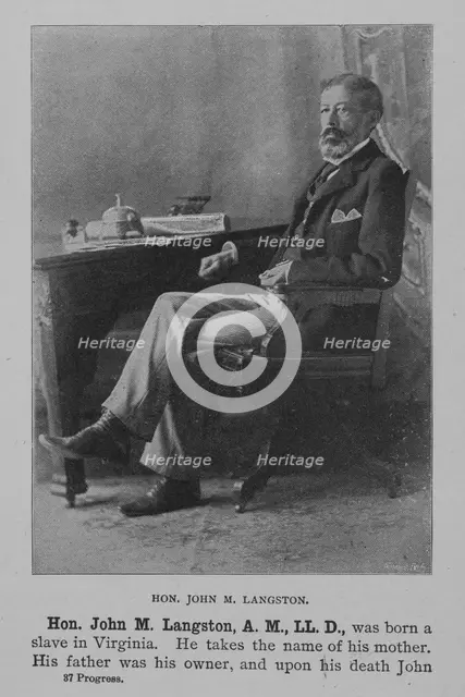 Hon. John M. Langston, 1902. Creator: Unknown.